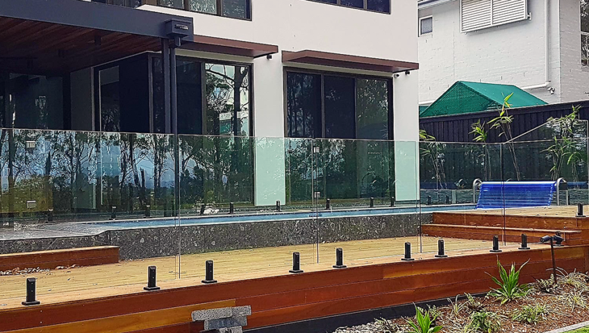 frameless glass pool fencing in brisbane